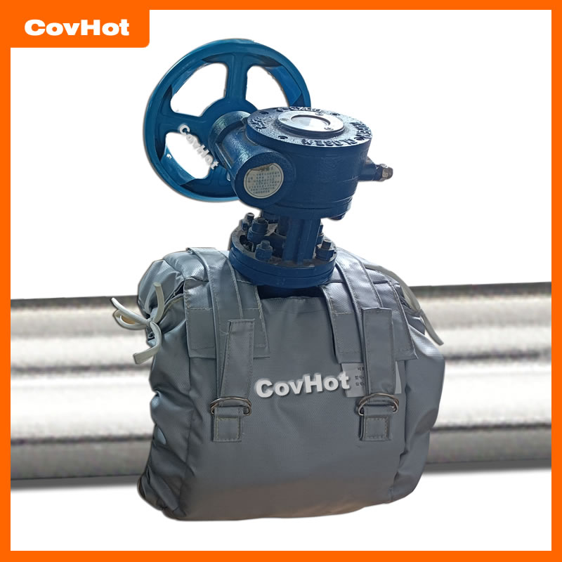 可拆卸蝶閥保溫套 工廠防泄漏隔熱罩 蝶閥防護罩 保溫隔熱效果好